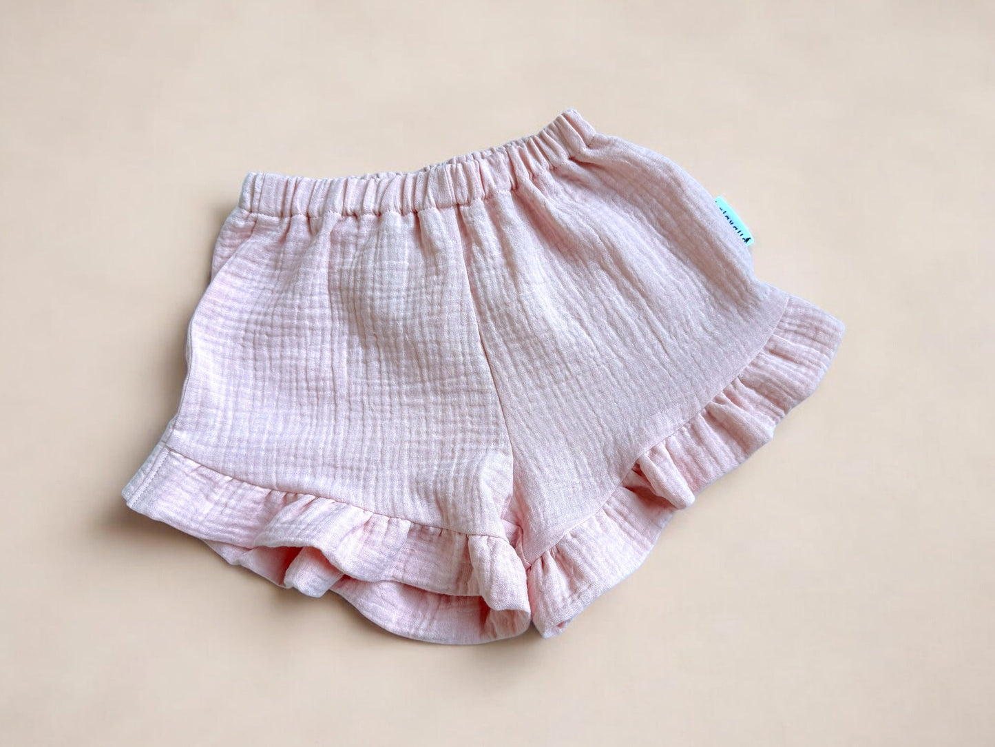Frillashortsit puuteripinkki
