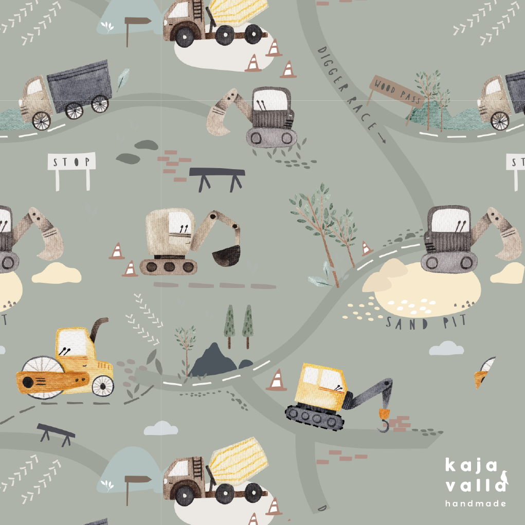 Trikoo: Diggerland, vihreä 180g