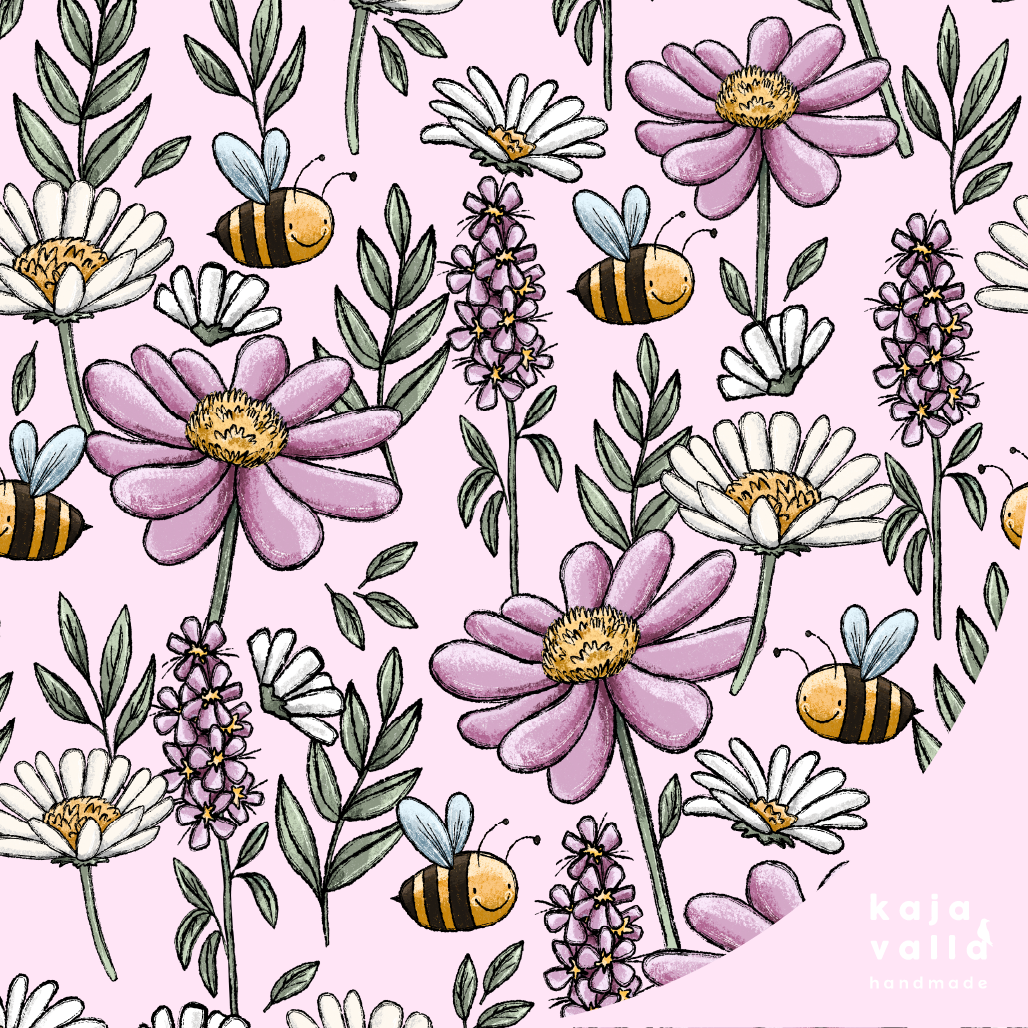 Rib jersey: Flower meadow