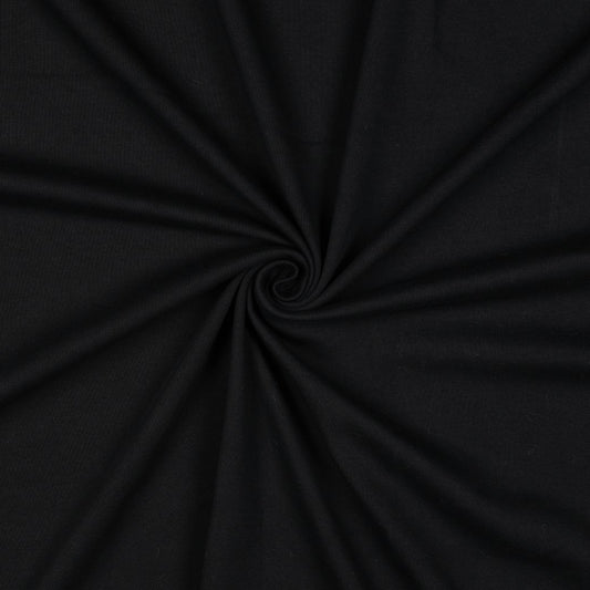 Heavy interlock trikoo, musta